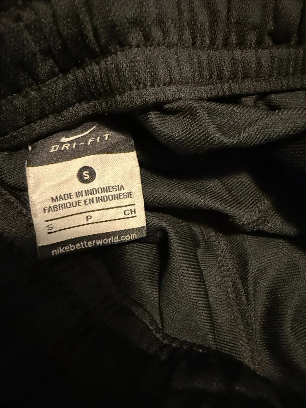 Nike Black womens Joggers with White Swoosh